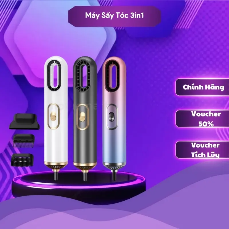 Máy sấy tóc mini 3in1