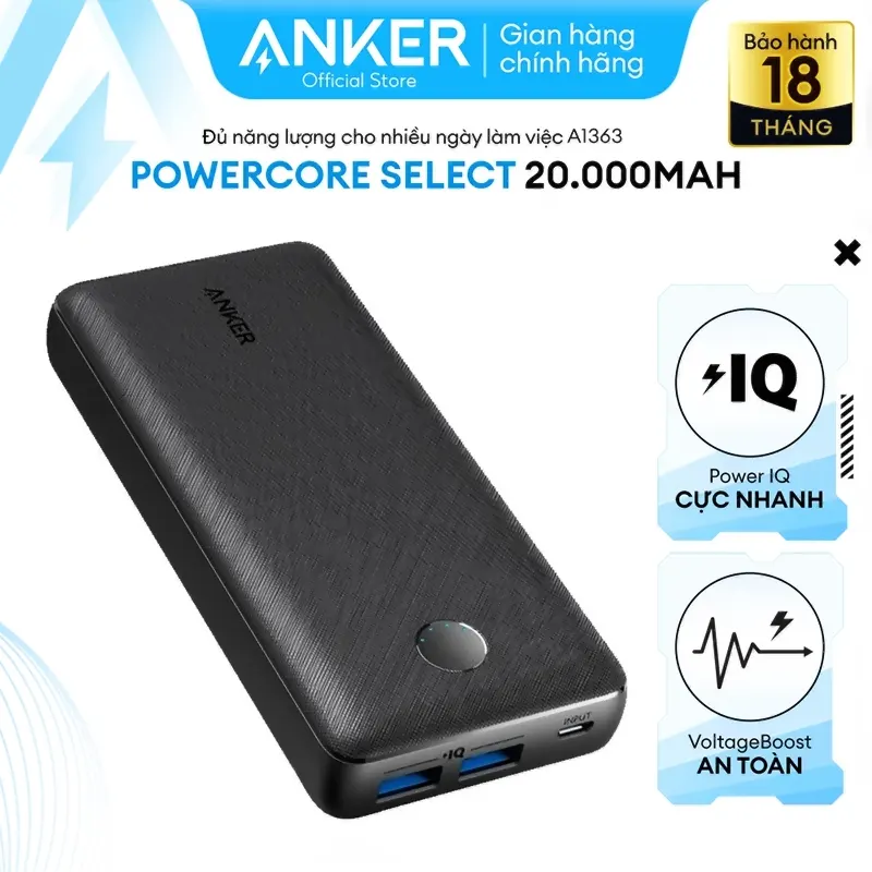 Anker PowerCore Select 20000mAh - A1363