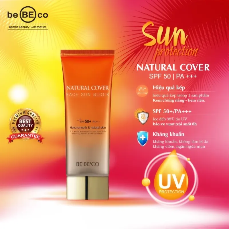 Bebeco natural Cover Face Sun Block SPF 50+/PA+++