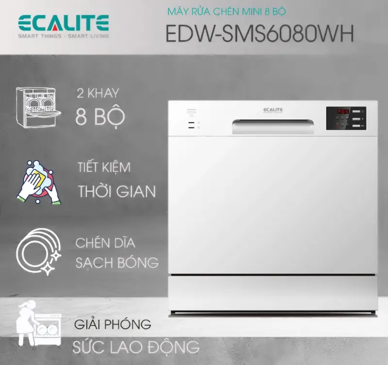 Ecalite EDW-SMS6080WH