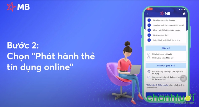 Chọn phát hành thẻ tín dụng online