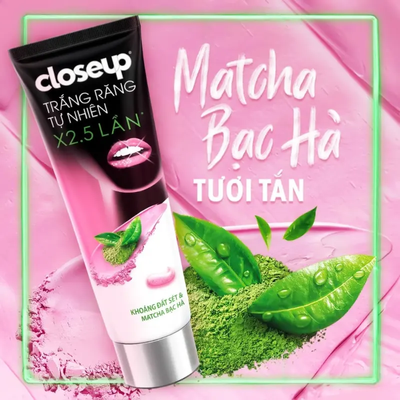 Closeup Đất Sét và Matcha Bạc Hà