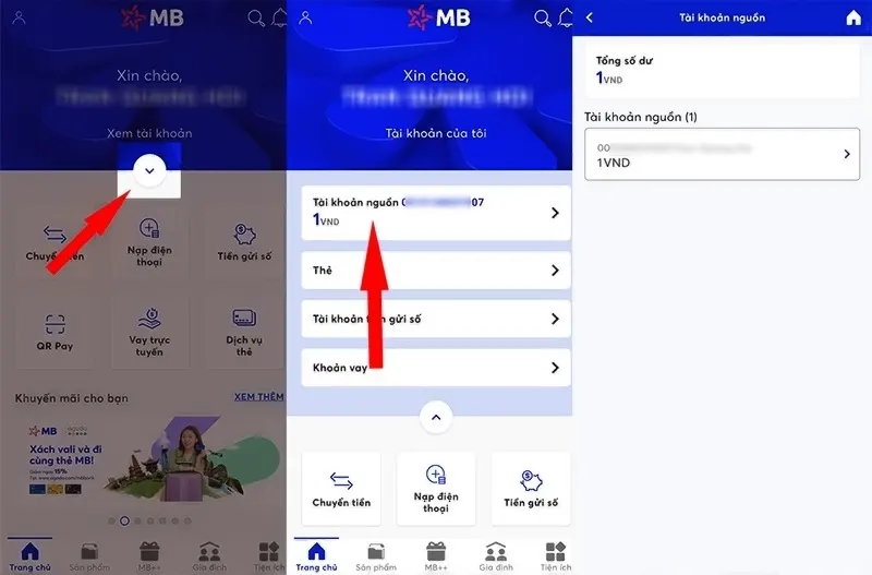 Kiểm tra thông tin và số dư của tài khoản ngân hàng mb bank