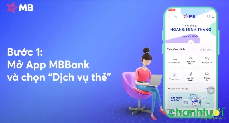 Chọn dịch vụ thẻ MB Bank