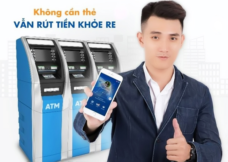 Rút tiền qua app Mb bank không cần thẻ tại cây ATM