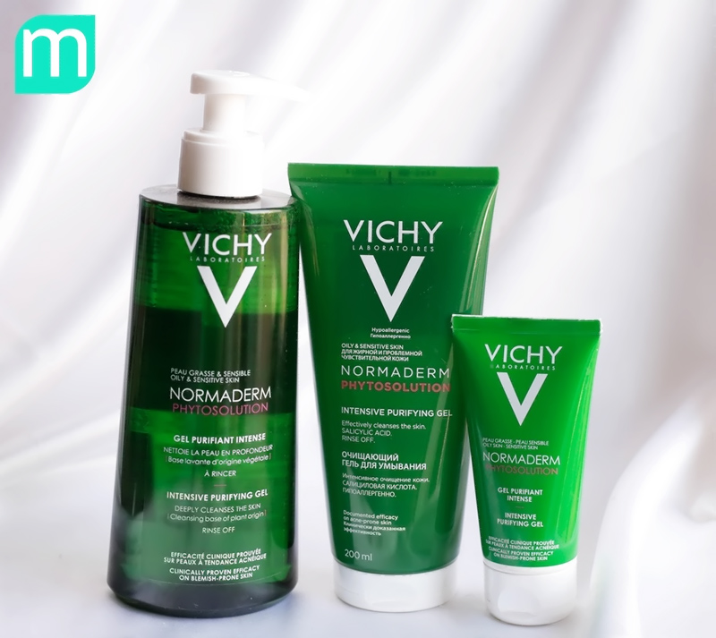 Review sữa rửa mặt Vichy Normaderm Phytosolution Intensive Purifying Gel