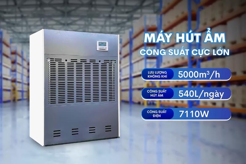 Top 5 máy hút ẩm công nghiệp công suất lớn bán chạy 2024