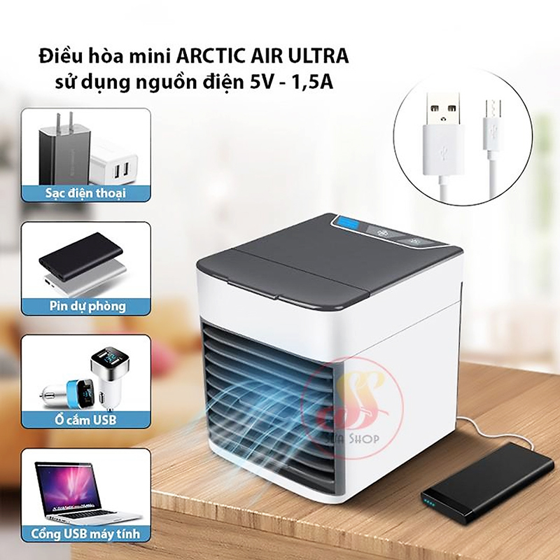 Quạt điều hoà hơi nước mini Arctic Air Untra siêu mát để bàn cho dân văn phòng hình 1