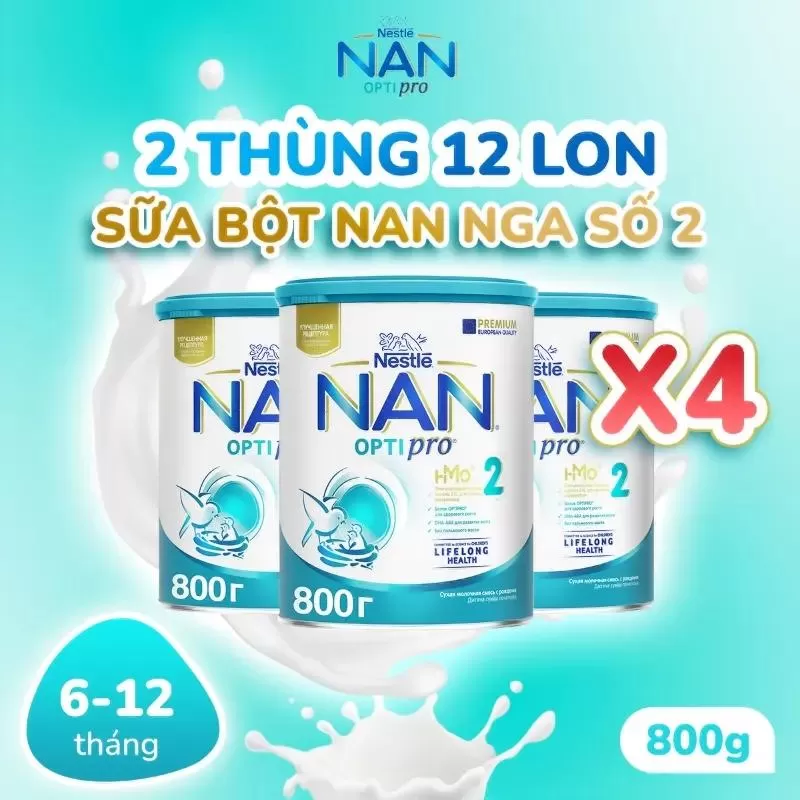 Sữa bột cho bé Nestle NAN Optipro 2