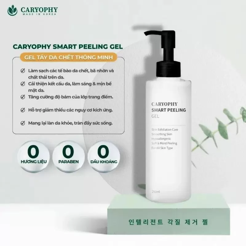 Kem tẩy tế bào chết da mặt Caryophy Smart Peeling Gel