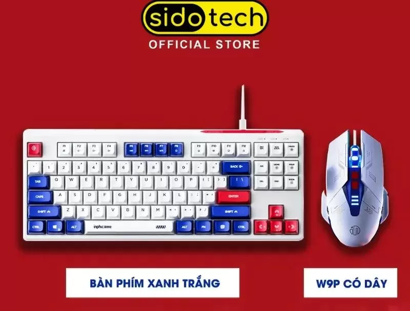 Bàn phím cơ mini Sidotech INK9 TKL 87 key silent
