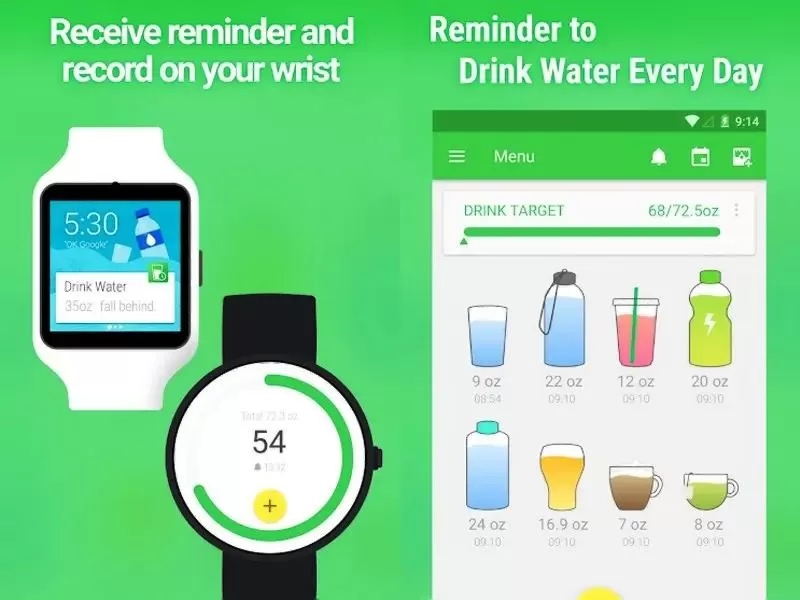 Ứng dụng nhắc nhở uống nước Water Drink Reminder