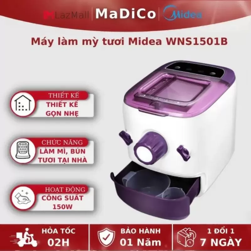 Máy làm mì sợi, mì tươi Midea