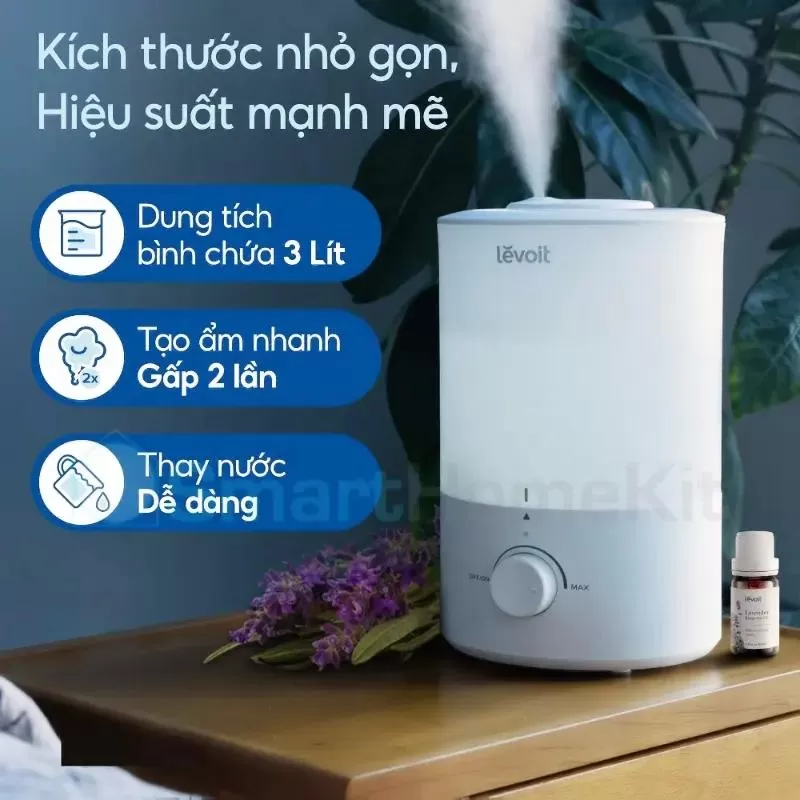 Máy phun sương tạo ẩm Levoit Dual 150 Ultrasonic