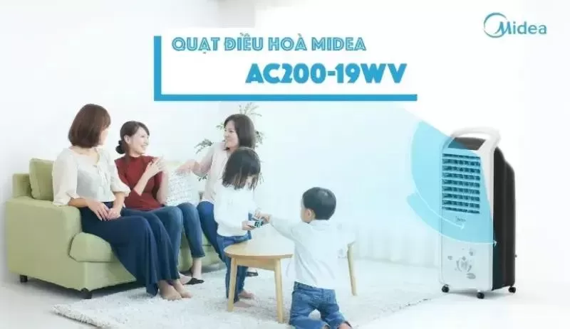 Quạt điều hòa hơi nước Midea AC200-19W