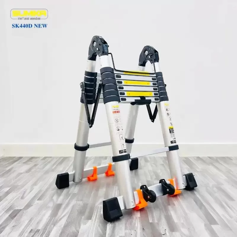 Thang nhôm rút chữ A SUMIKA SK440D