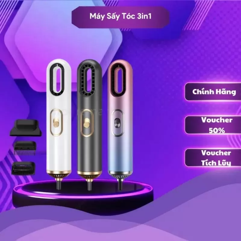 Máy sấy tóc mini 3in1 chống hư tổn tóc