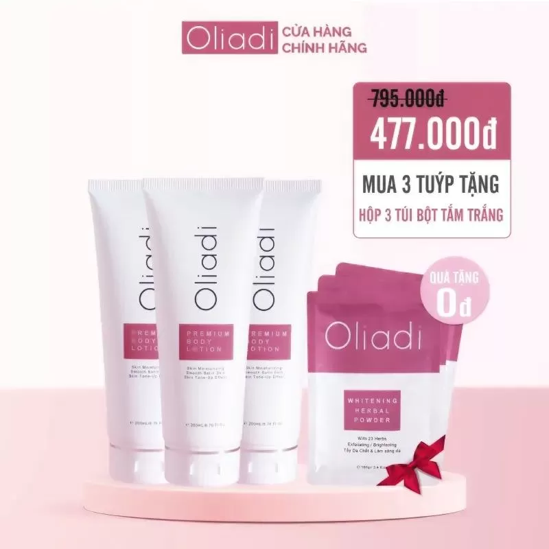 Kem trắng da body Oliadi