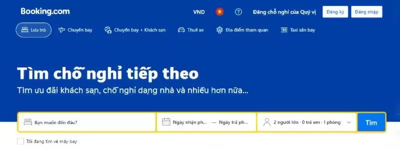 App đặt phòng khách sạn Booking.com giá rẻ