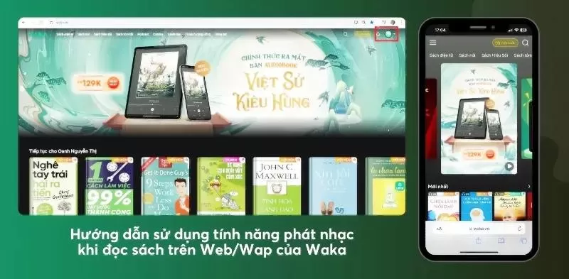 Web đọc sách online Waka