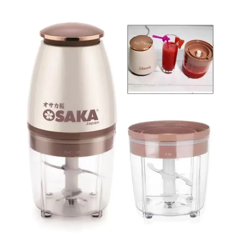 Máy xay thịt cầm tay Osaka nắp nâu công nghệ Nhật Bản