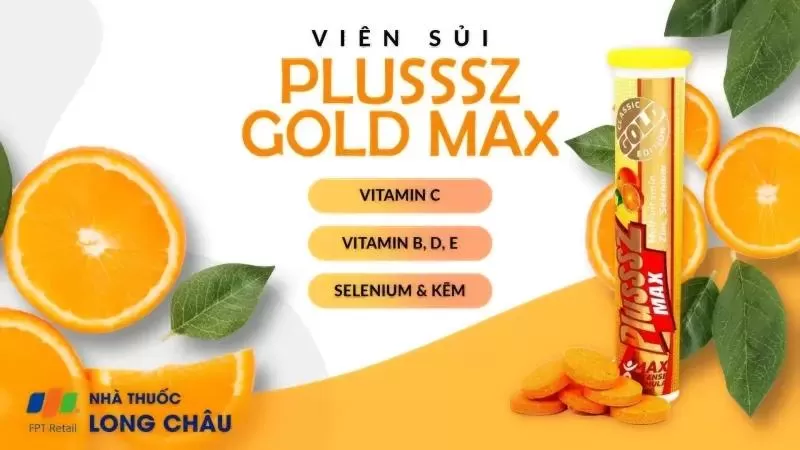 Viên sủi vitamin C Plusssz Gold Max Multivitamin