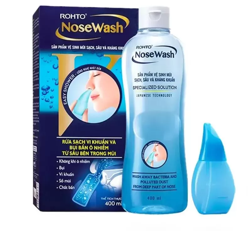 Bình rửa mũi cho trẻ Pharmacity Rohto NoseWash