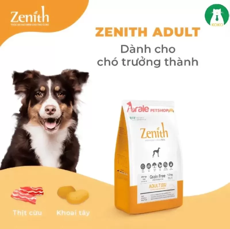 Thức ăn hạt mềm dành cho chó con Zenith