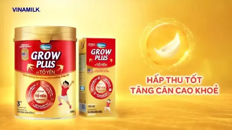 Sữa tăng cân cho bé Vinamilk Dielac Grow Plus