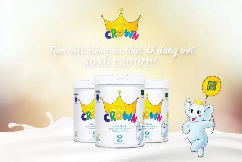 Sữa bột dinh dưỡng Koko Crown Picky Eater 2 cho bé