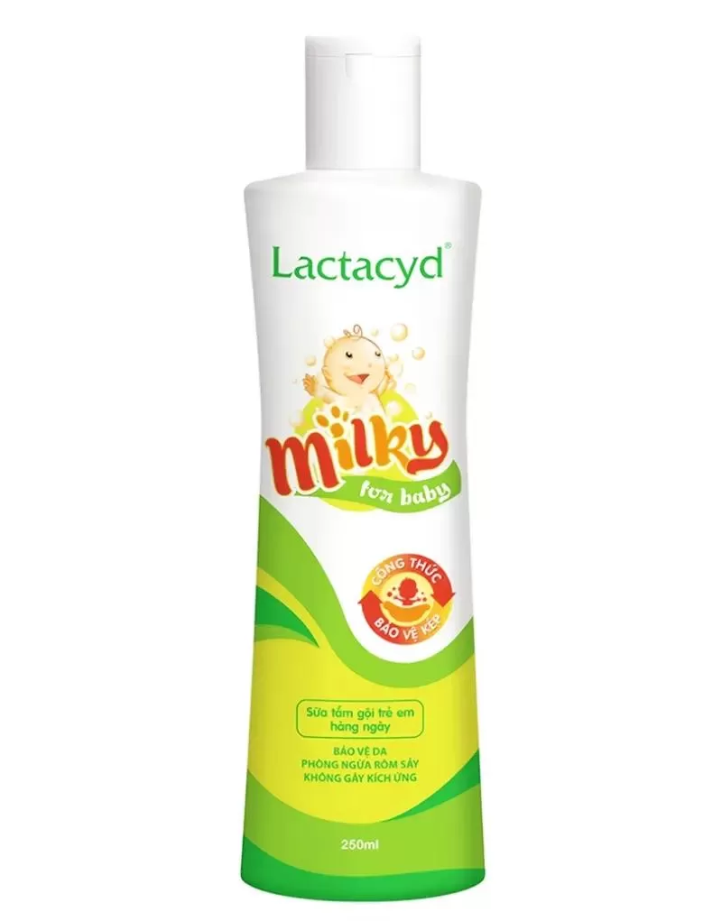 Dầu gội cho bé Lactacyd Milky