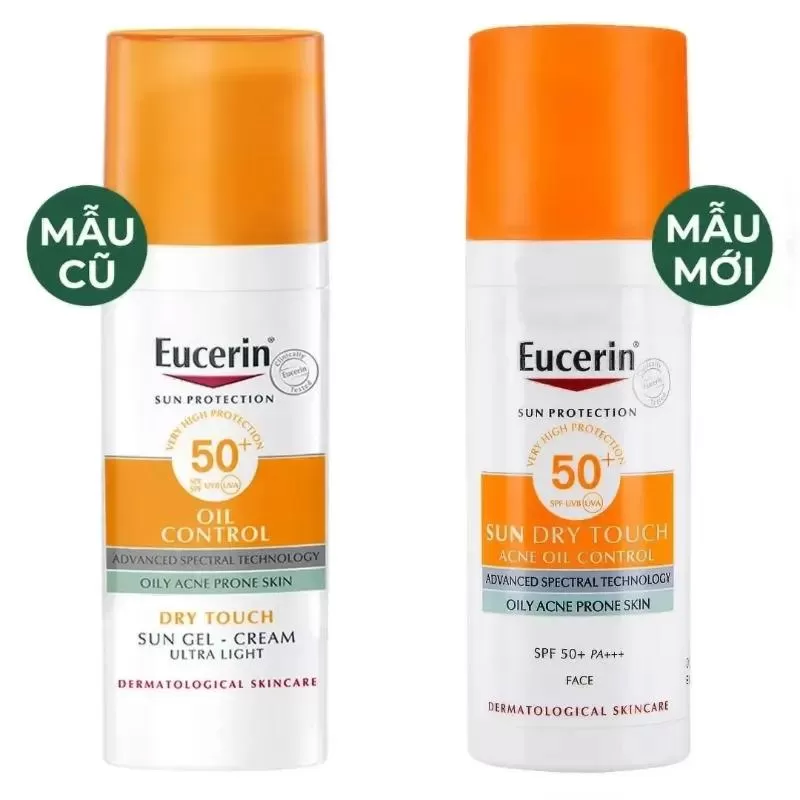 Kem chống nắng cho da dầu mụn Eucerin Sun Dry Touch