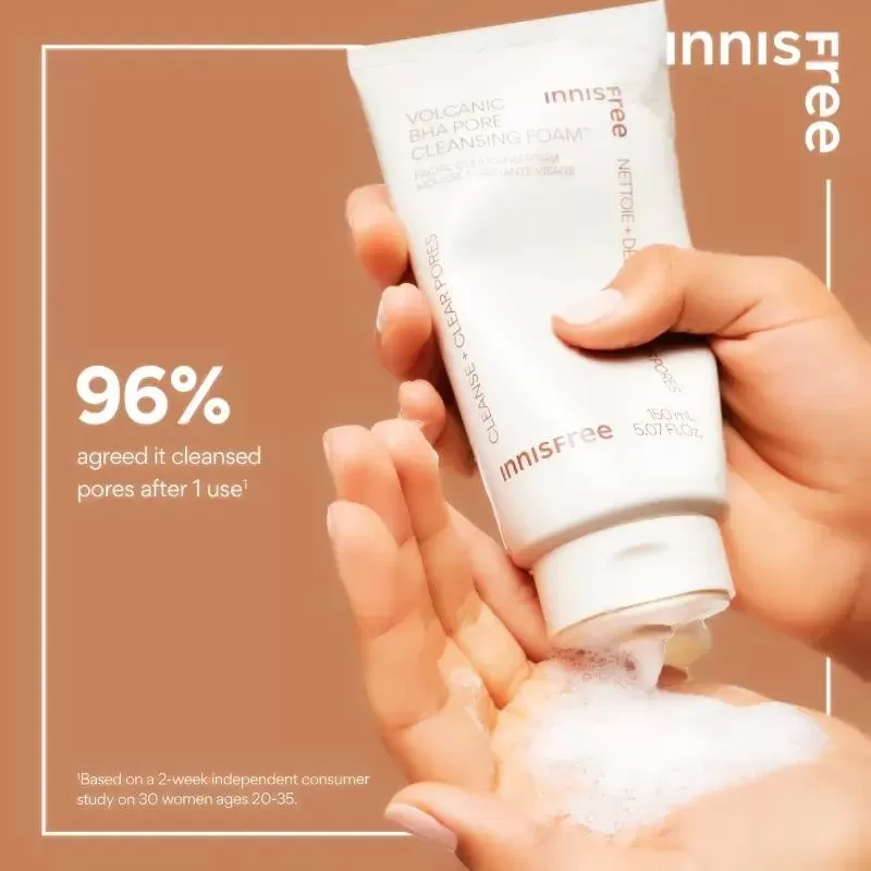 Sữa rửa mặt se khít lỗ chân lông cho nam Innisfree Volcanic Pore BHA Cleansing Foam