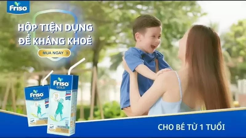 Sữa uống cho bé 1 tuổi Friso pha sẵn hộp tiện lợi