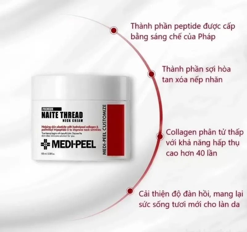 Kem dưỡng da cổ Medipeel Naite Thread Neck Cream