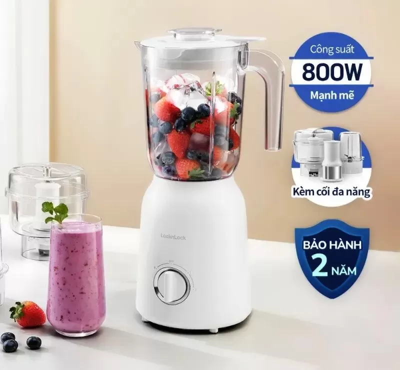 Máy xay sinh tố đa năng Lock&lock Multi Blender EJM416WHT