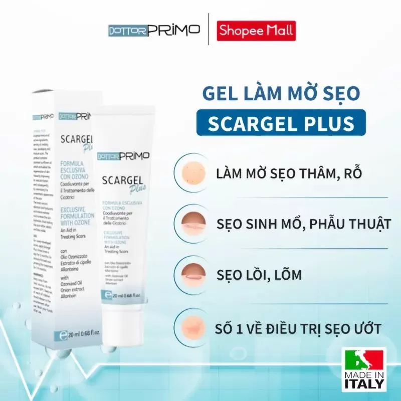 Kem trị sẹo rỗ DottorPrimo Scargel Plus