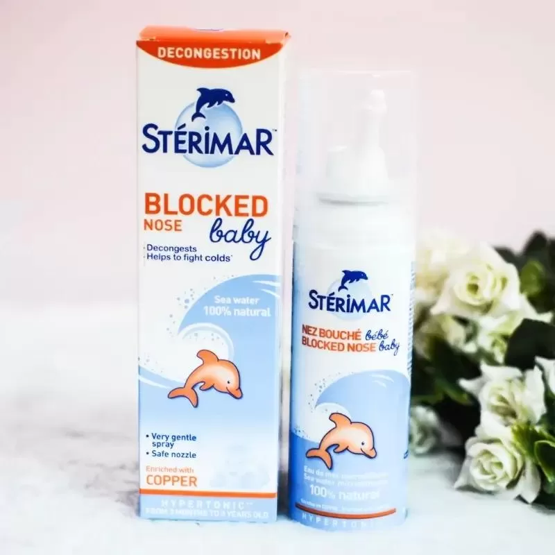 Xịt mũi cho bé muối biển Sterimar Baby