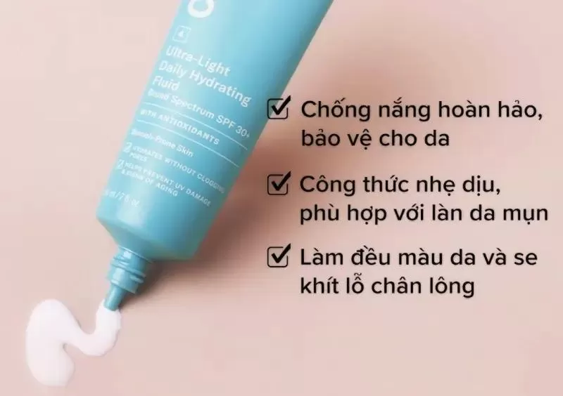 Kem chống nắng cho da dầu mụn Paula‘s Choice Clear Ultra-Light Daily Fluid