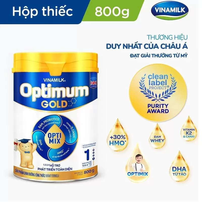 Sữa hộp pha sẵn cho bé 1 tuổi Optimum Gold