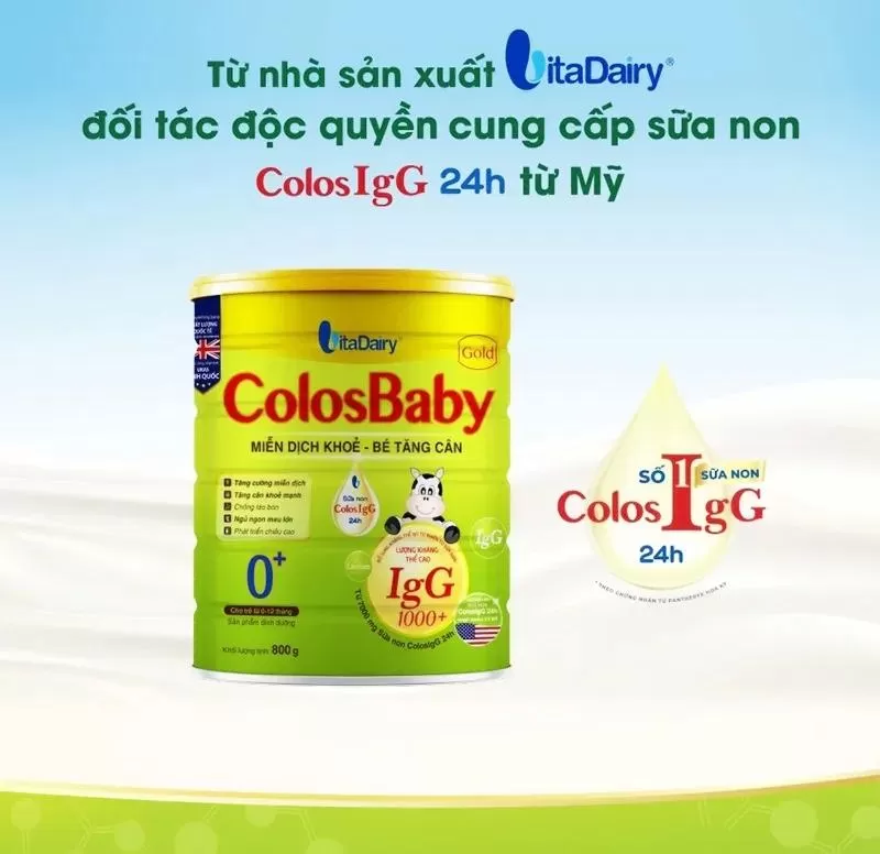 Sữa bột pha sẵn cho bé 1 tuổi Colosbaby