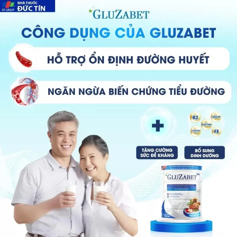 Sữa non cho người lớn tiểu đường Gluzabet