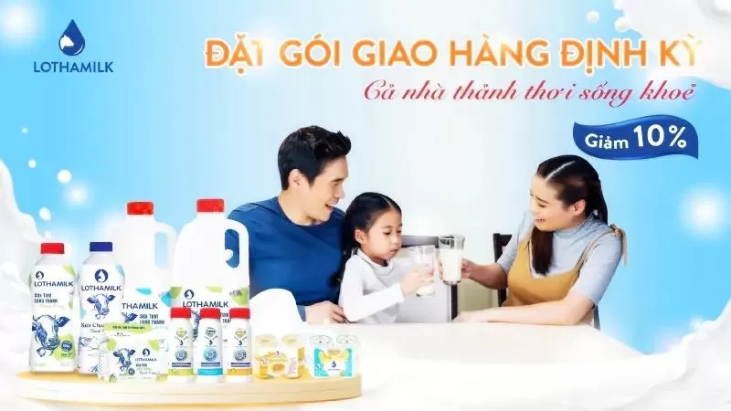 Sữa tươi cho bé Lothamilk Long Thành tiệt trùng