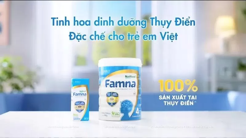 Sữa bột pha sẵn Famna cho bé 1 tuổi