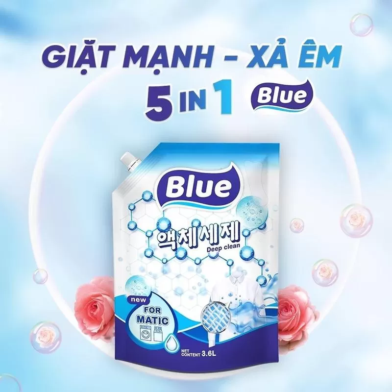 Nước giặt Blue Deep Clean CH7 hương thanh xuân 2.1L