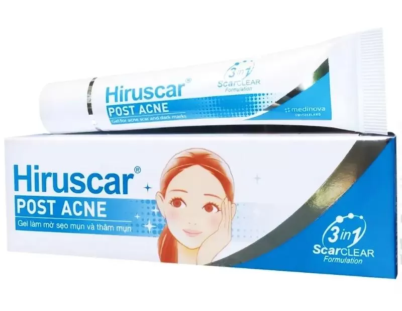 Kem trị thâm mụn Hiruscar Gel của Thụy Sỹ sáng da