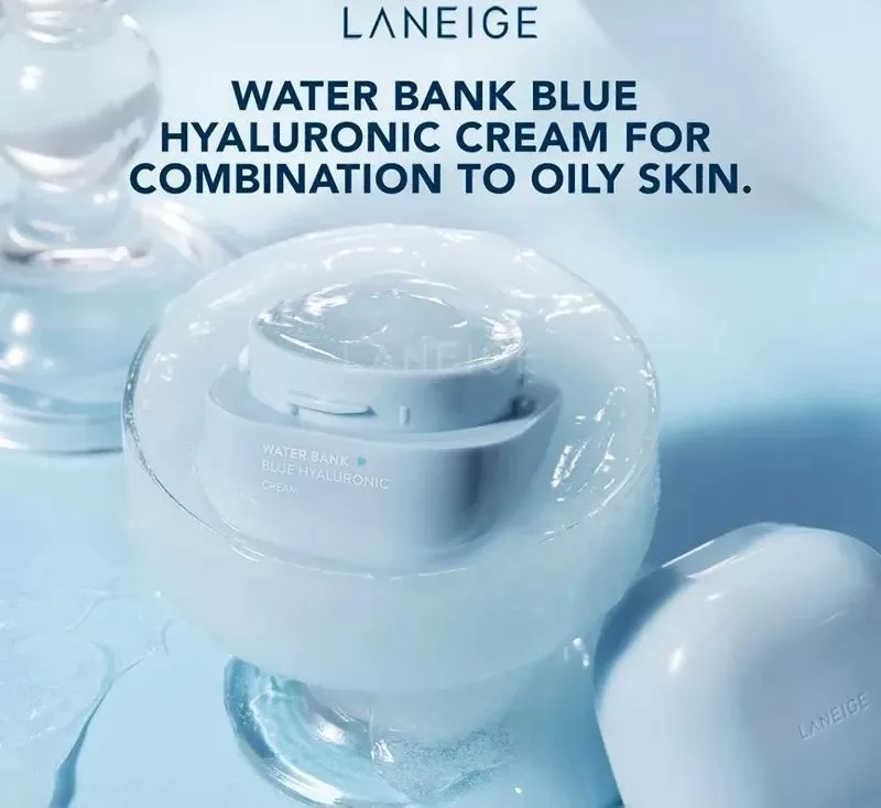 Kem dưỡng ẩm da dầu mụn Laneige Water Bank Blue HA Cream Oily 50ml