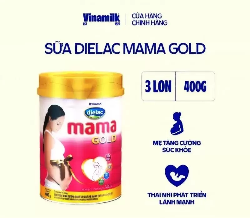 Sữa bầu không đường cho mẹ và thai nhi tách béo Vinamilk