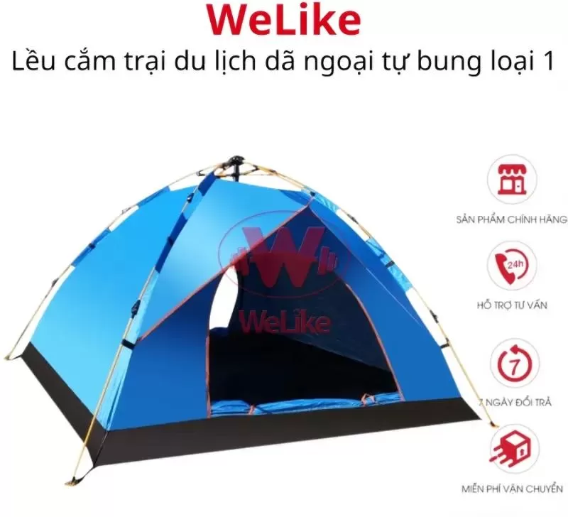 Lều cắm trại 2 người du lịch gia đình Welike