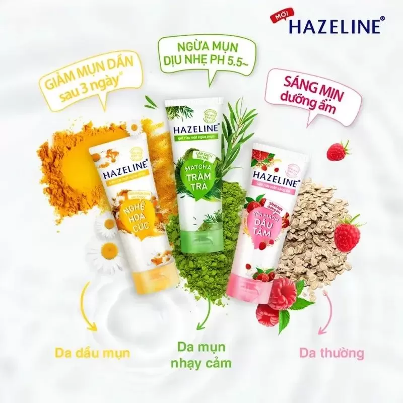 Sữa rửa mặt Hazeline